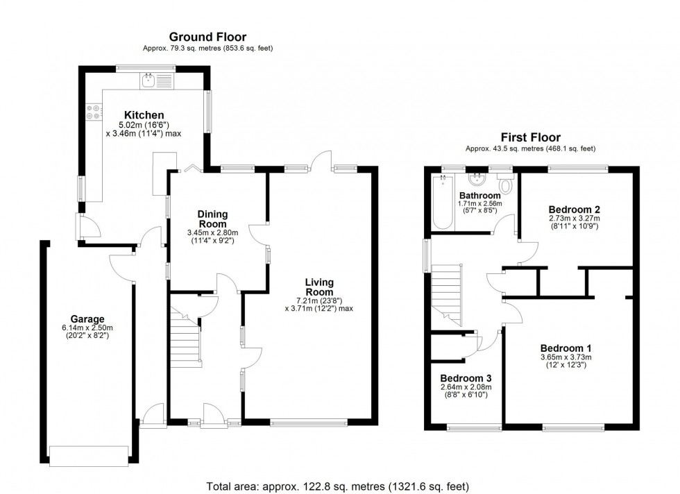 Floorplan for Stonepark Drive, Forest Row, RH18