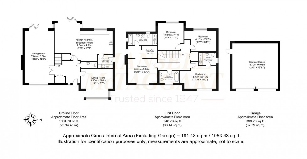 Floorplan for Mantell Close, Newick, BN8