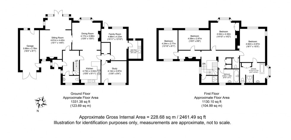 Floorplan for Houndean Rise, Lewes, BN7