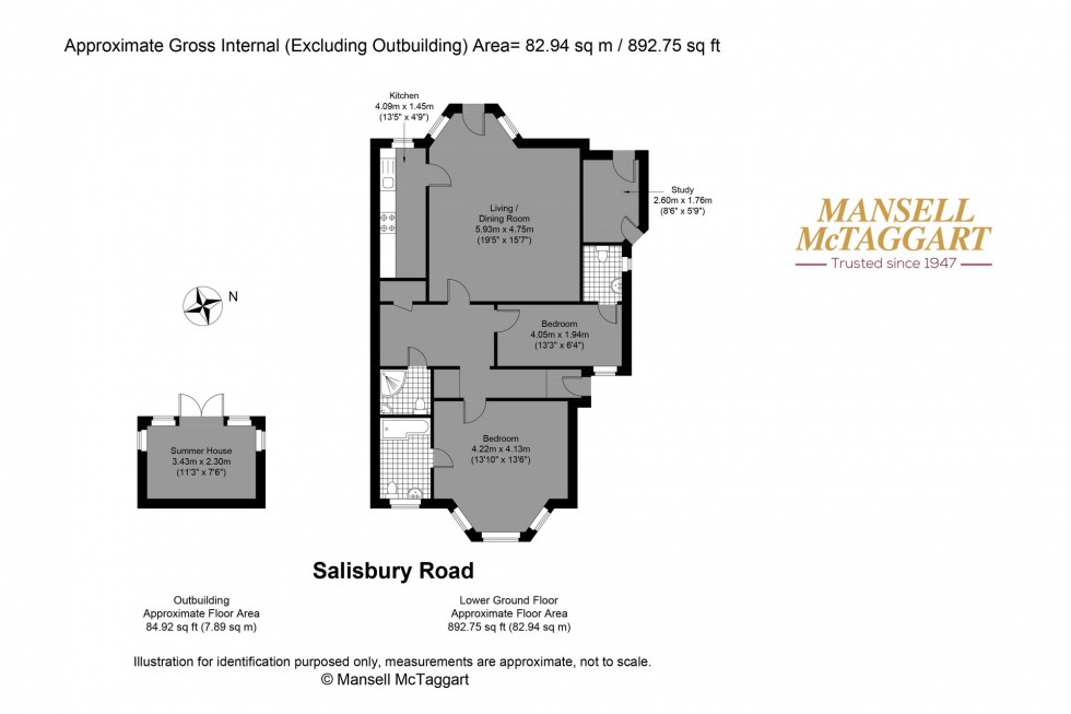 Floorplan for Salisbury Road, Hove, BN3