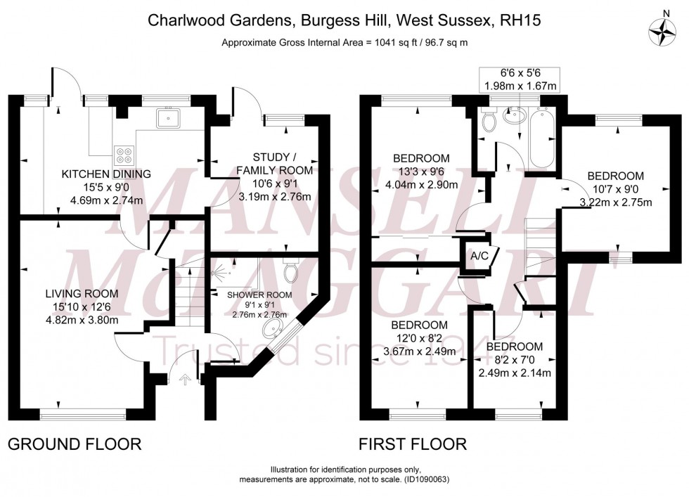 Floorplan for Charlwood Gardens, Burgess Hill, RH15