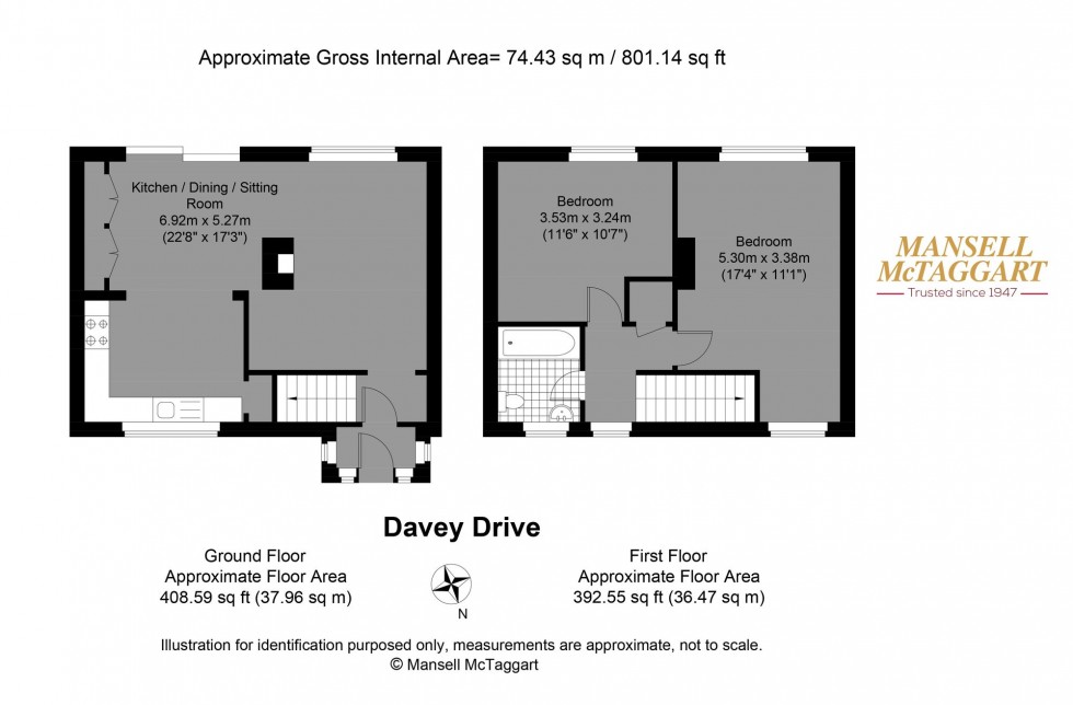 Floorplan for Davey Drive, Brighton, BN1