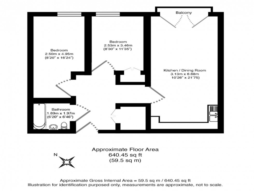 Floorplan for Pullman Haul, 39 New England Street, BN1