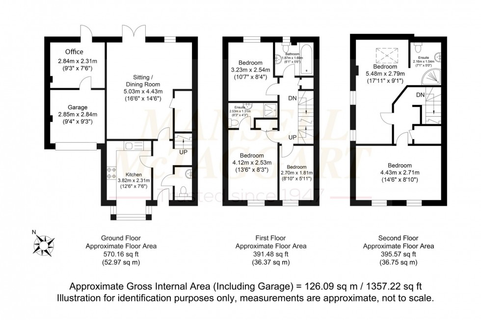 Floorplan for Crowhurst Crescent, Storrington, RH20