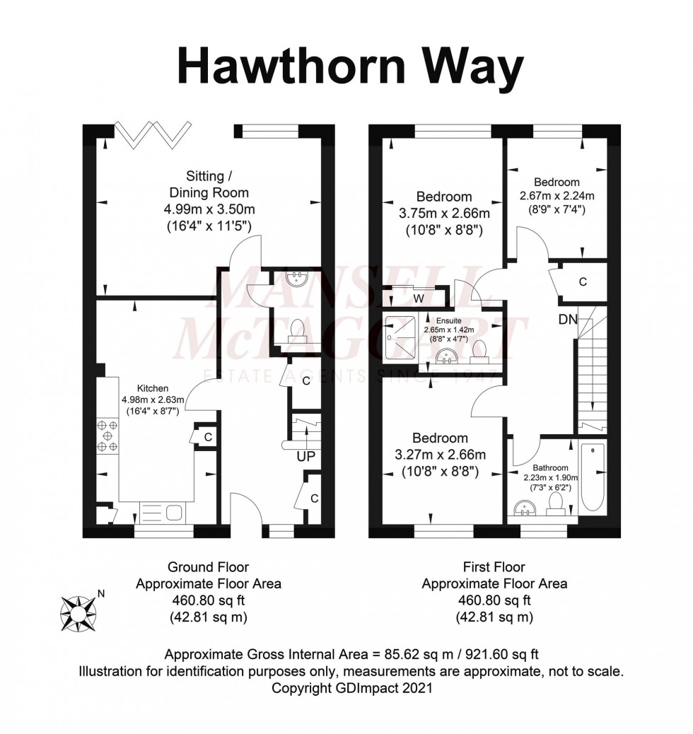 Floorplan for Hawthorn Way, Billingshurst, RH14