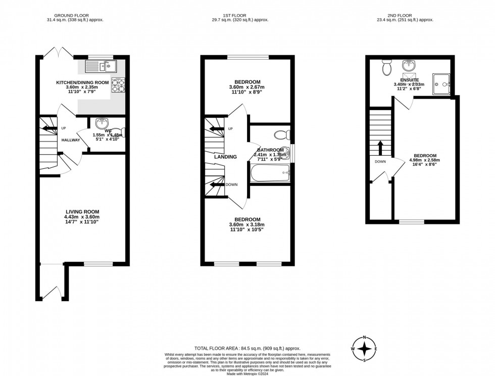 Floorplan for Campbell Grove, Horley, RH6