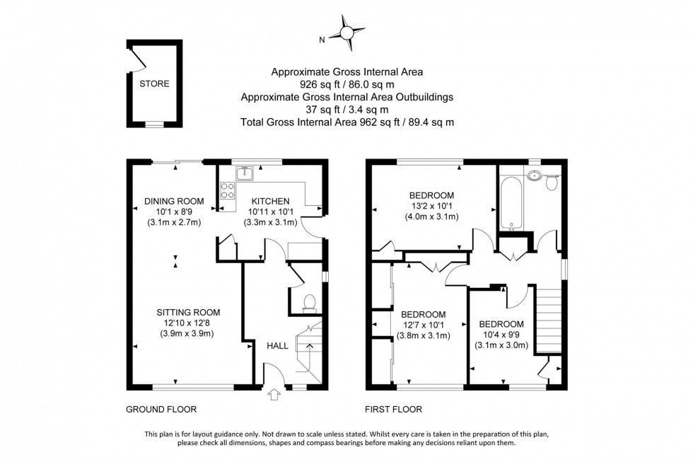 Floorplan for Challoners, Horsted Keynes, RH17