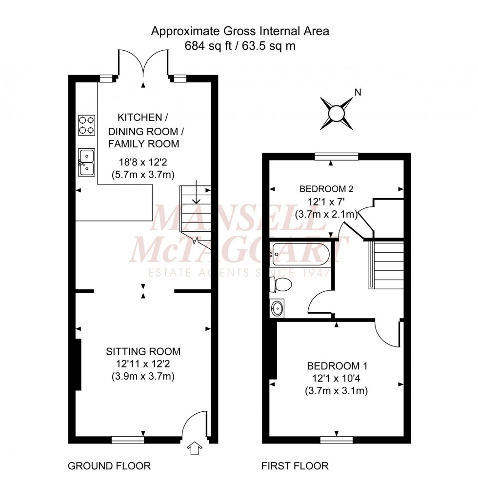 Floorplan for Junction Road, Burgess Hill, RH15