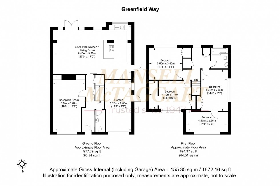 Floorplan for Greenfield Way, Storrington, RH20