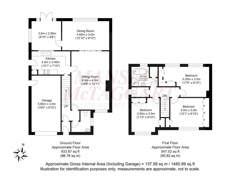 Floorplan for Lambs Farm Road, Horsham, RH12