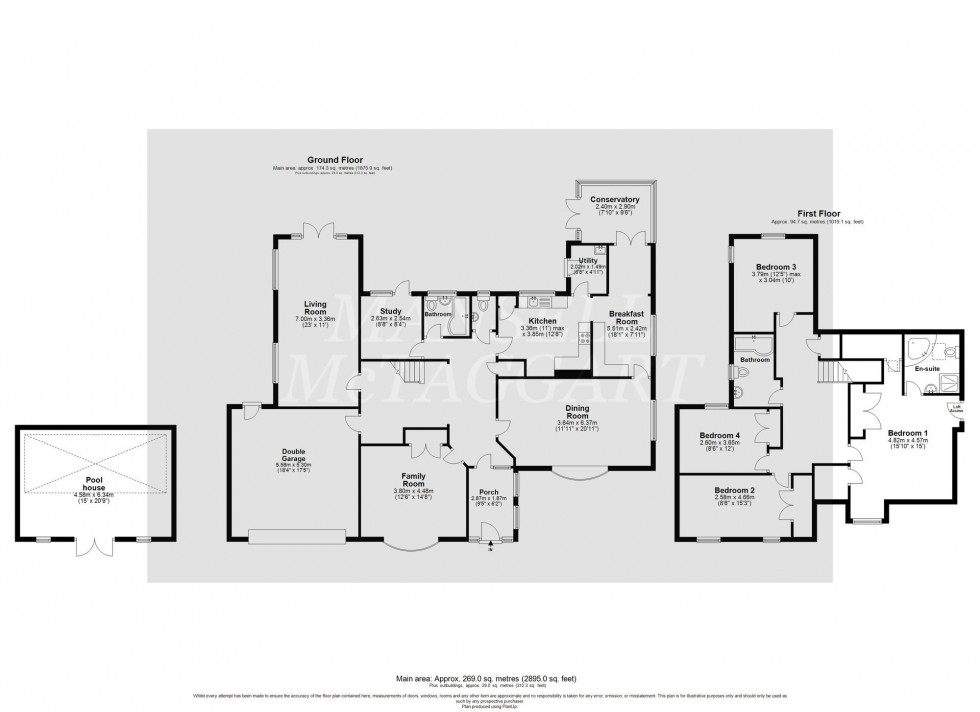 Floorplan for Chapmans Lane, East Grinstead, RH19