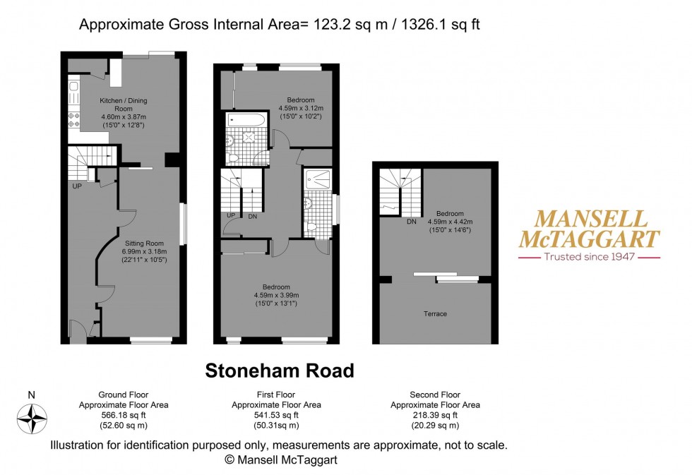 Floorplan for Stoneham Road, Hove, BN3