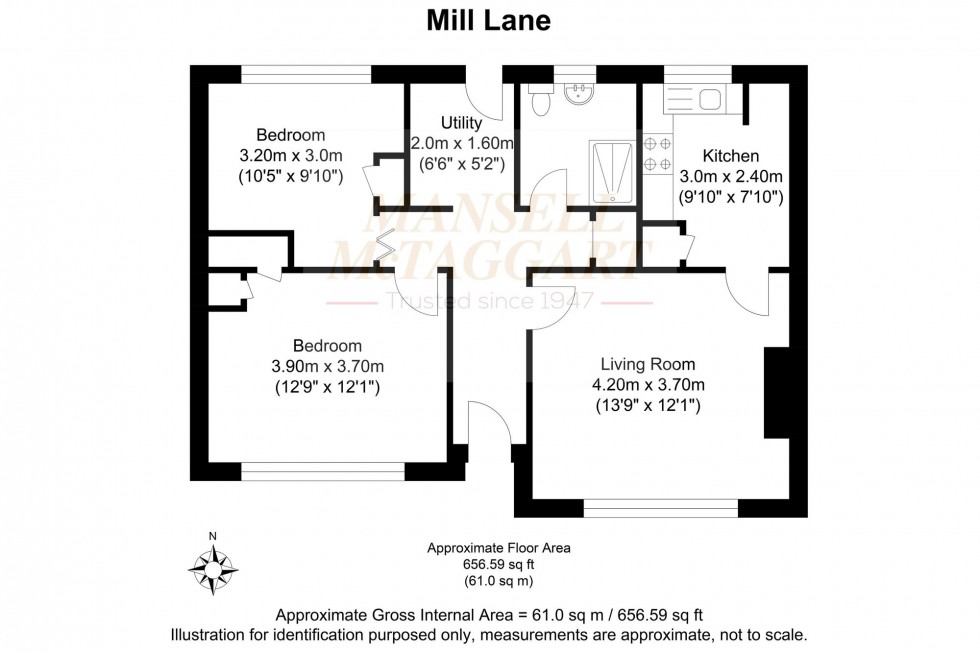 Floorplan for Mill Lane, South Chailey, BN8