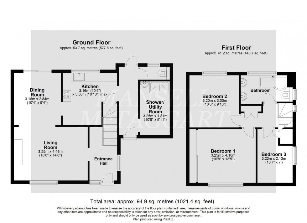 Floorplan for Town Mead, Crawley, RH11