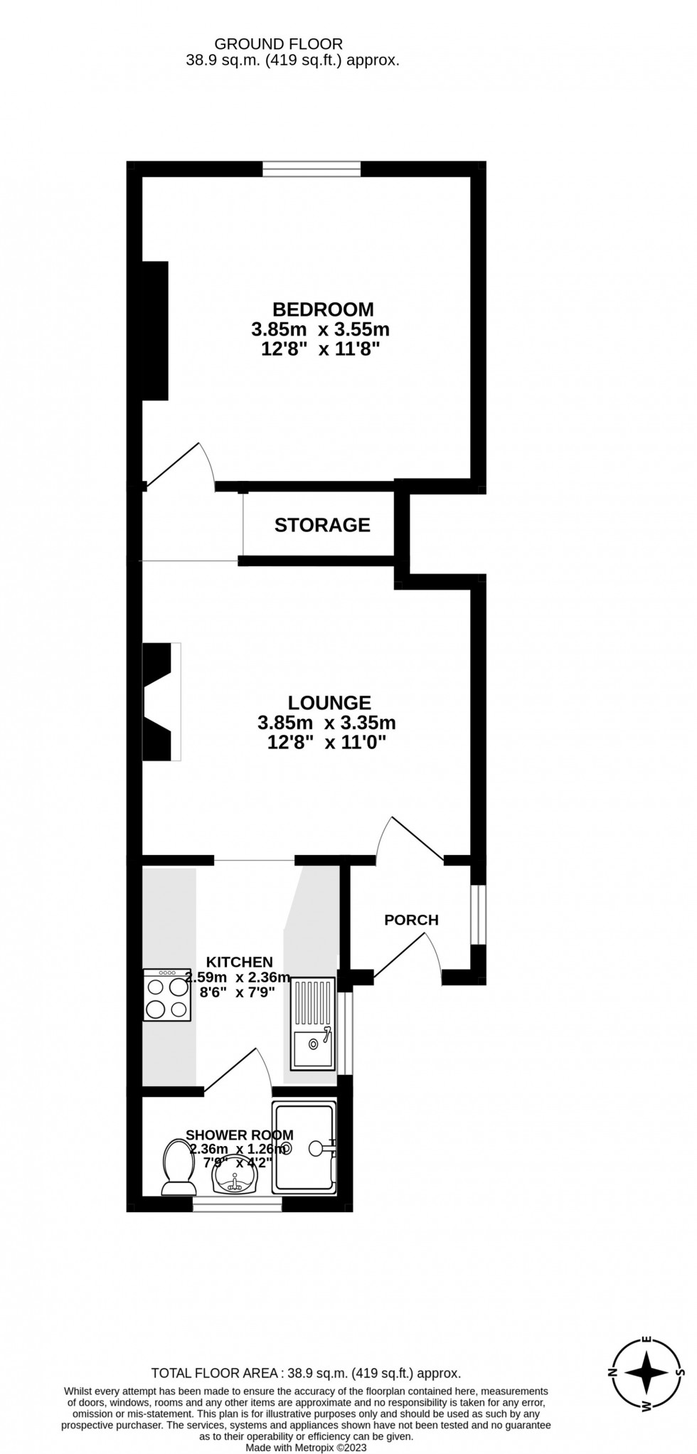 Floorplan for Queens Road, East Grinstead, RH19