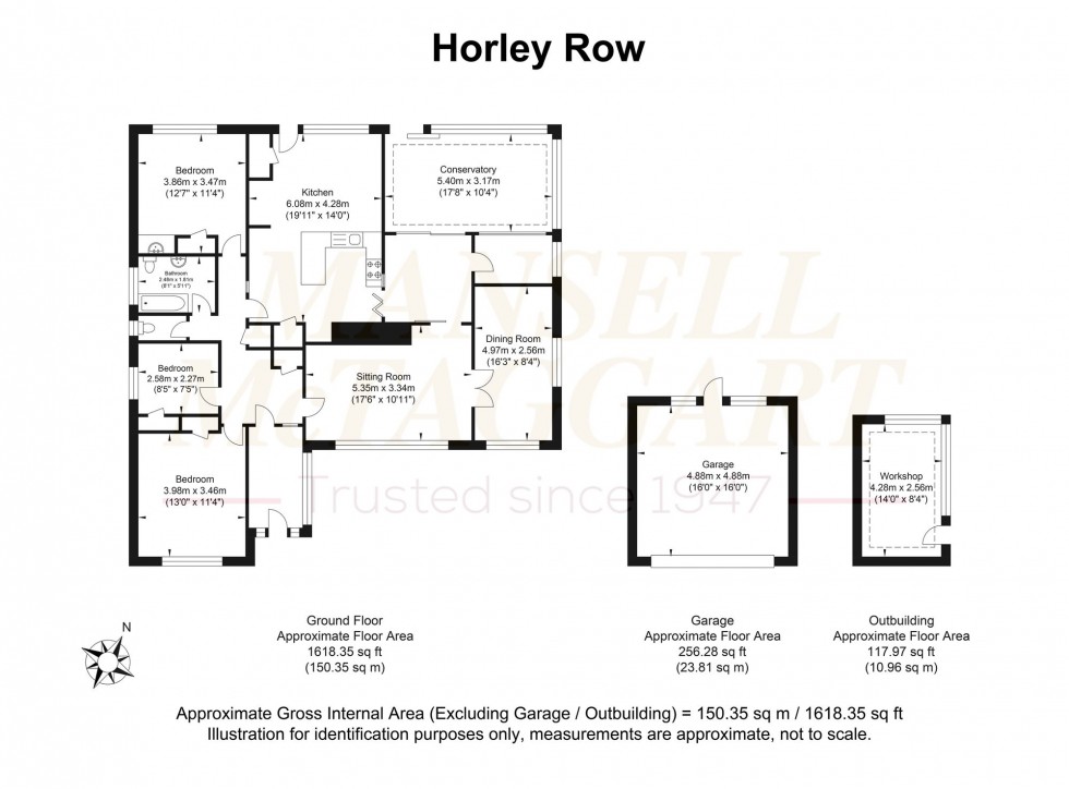 Floorplan for Horley Row, Horley, RH6