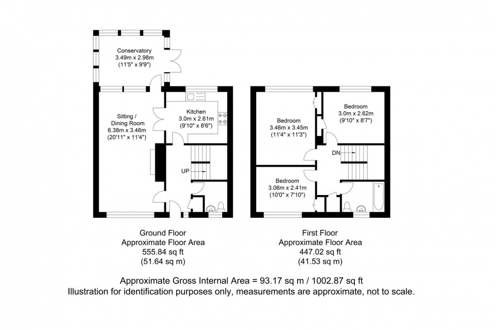 Floorplan for Berkeley Row, Lewes, BN7