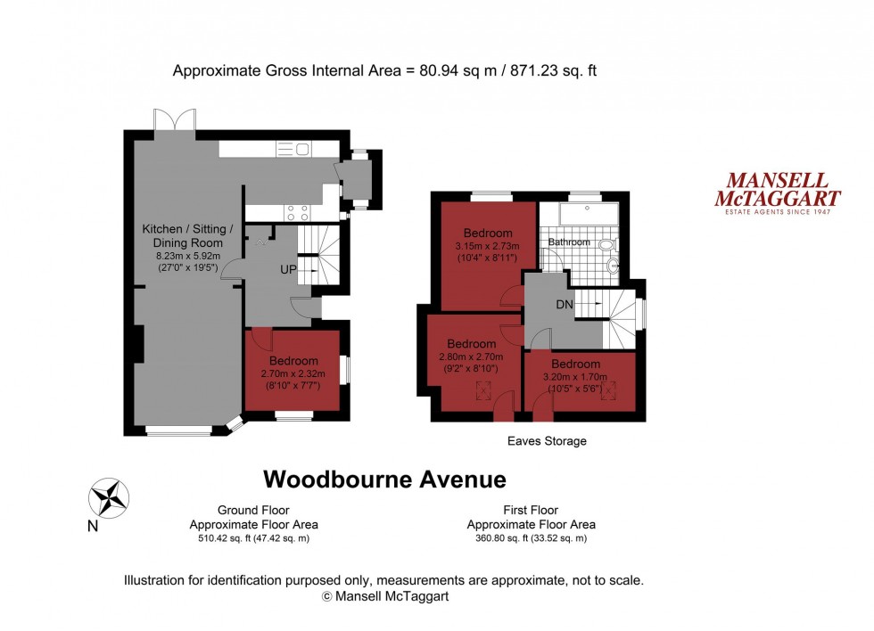 Floorplan for Woodbourne Avenue, Brighton, BN1