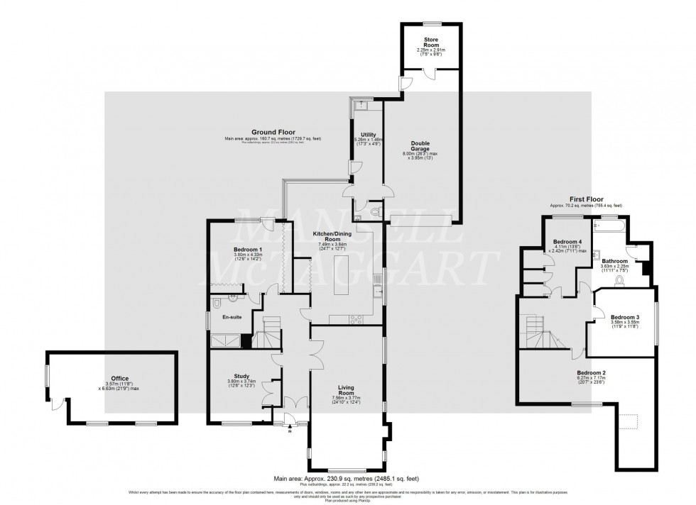 Floorplan for Halsford Park Road, East Grinstead, RH19