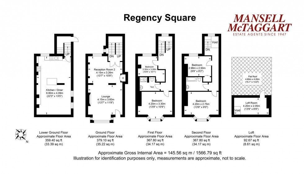 Floorplan for Regency Square, Brighton, BN1