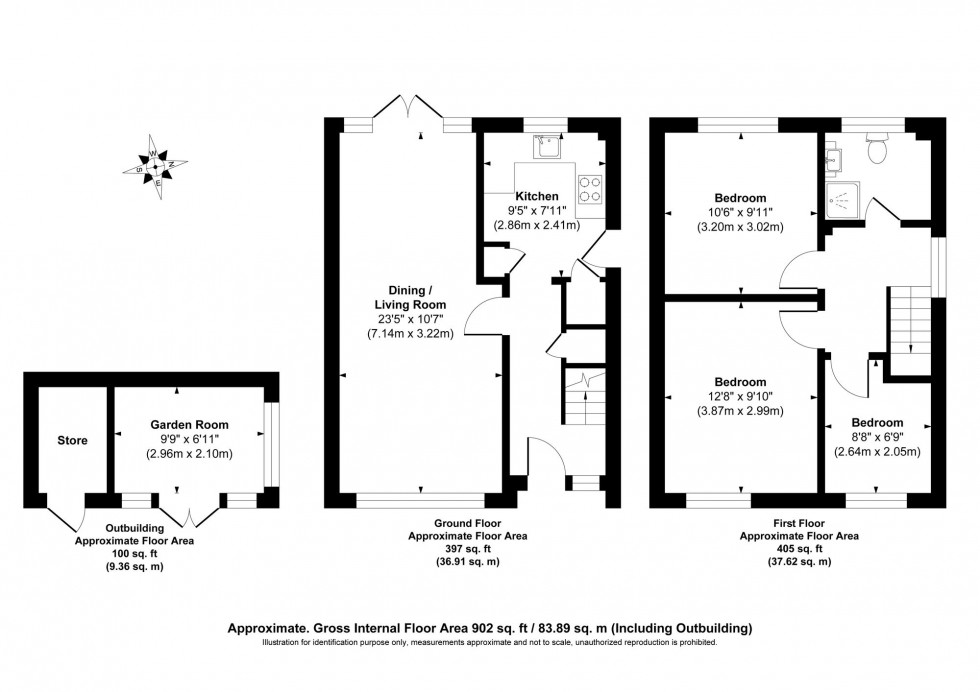 Floorplan for Downsview Drive, Wivelsfield Green, RH17