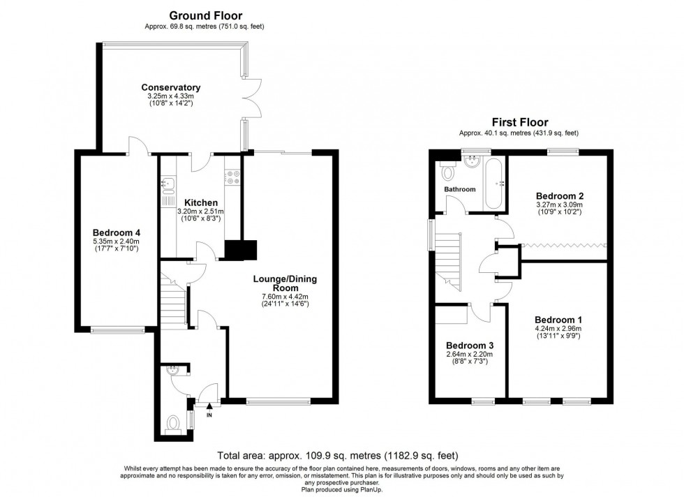 Floorplan for The Covey, Worth, RH10