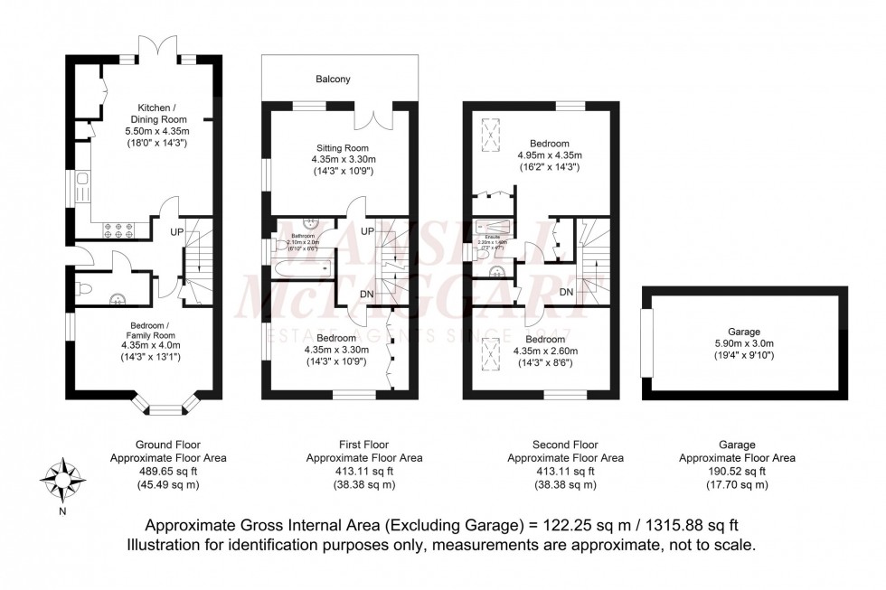 Floorplan for Clybouw Avenue, Broadbridge Heath, RH12