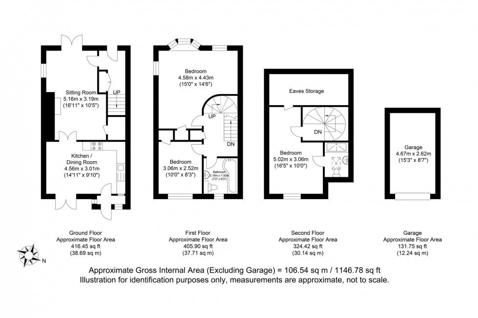 Floorplan for St. Martins Lane, Lewes, BN7