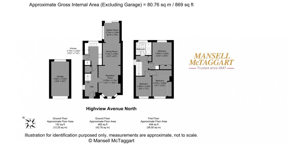 Floorplan for Highview Avenue North, Brighton, BN1