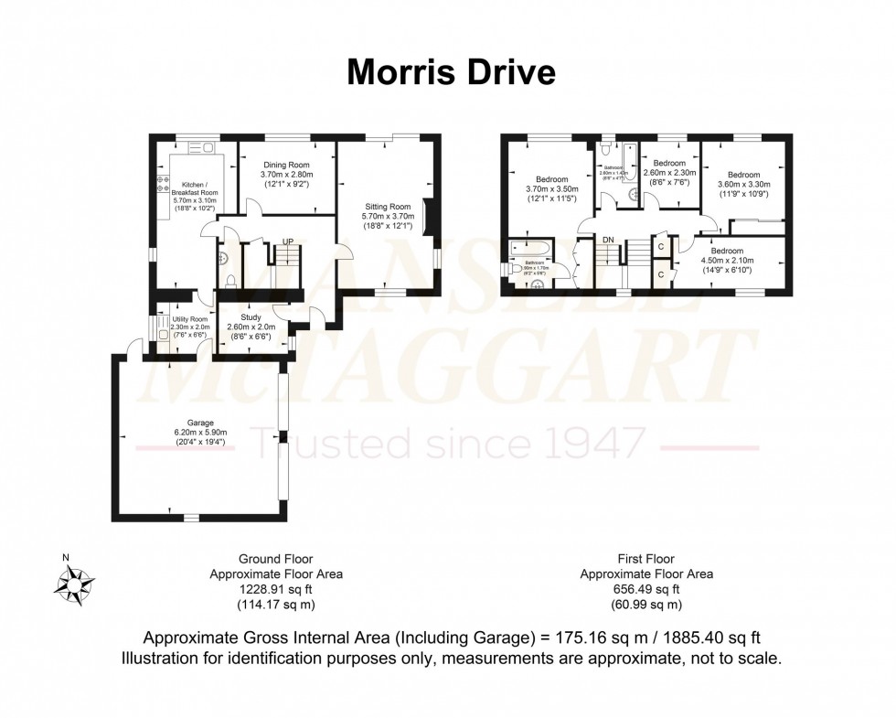 Floorplan for Morris Drive, Billingshurst, RH14