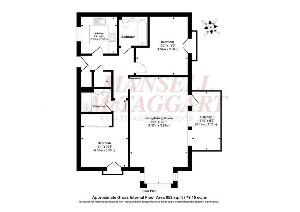 Floorplan for Craftmans Crescent, Priory Court, RH15