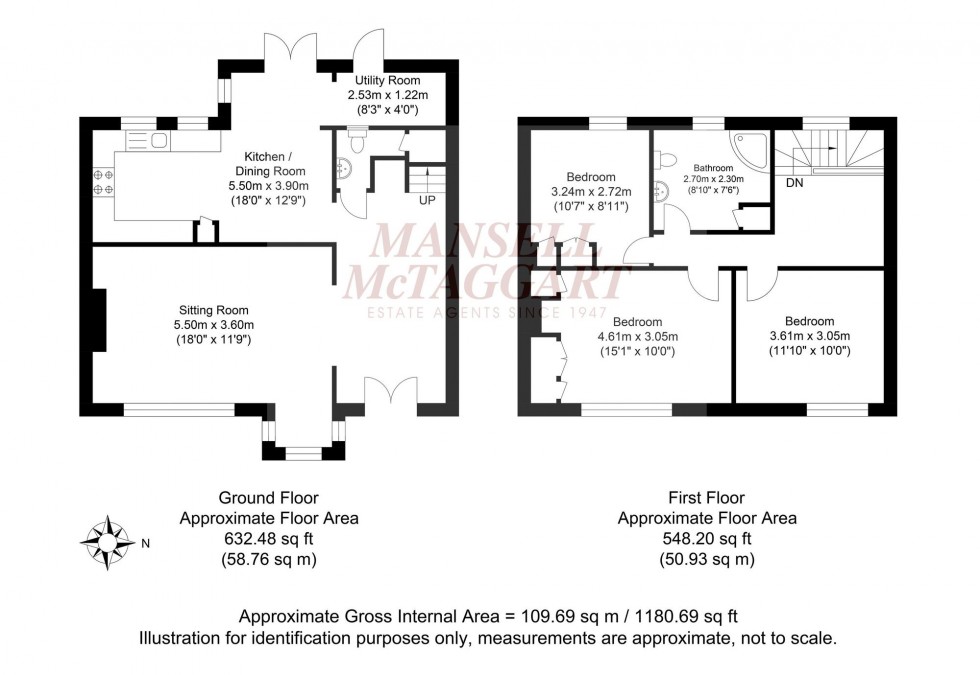 Floorplan for Newham Lane, Steyning, BN44