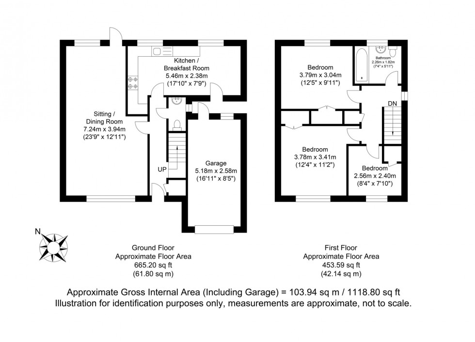 Floorplan for Hayes Close, Ringmer, BN8