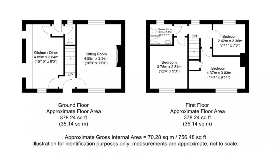 Floorplan for Middle Way, Lewes, BN7
