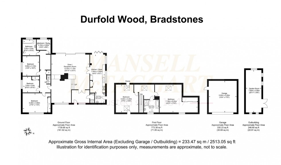 Floorplan for Durfold Wood, Plaistow, RH14