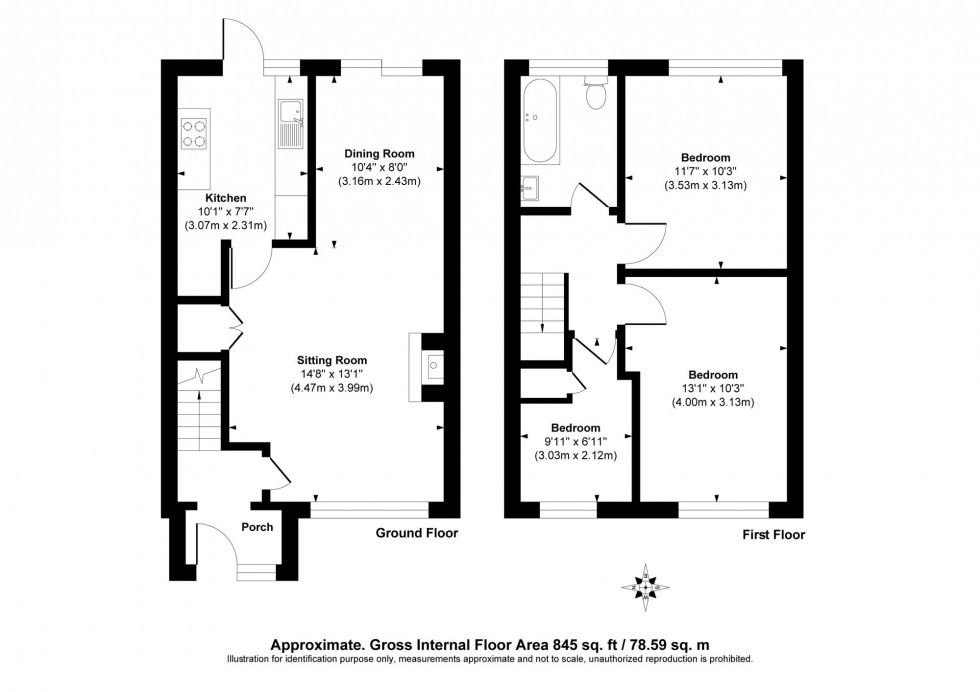 Floorplan for Fieldway, Lindfield, RH16