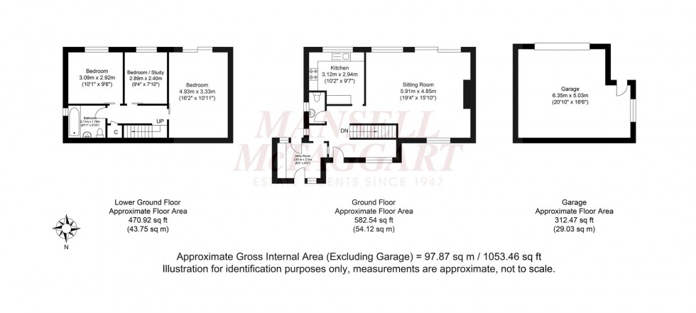 Floorplan for Bramble Rise, Brighton, BN1