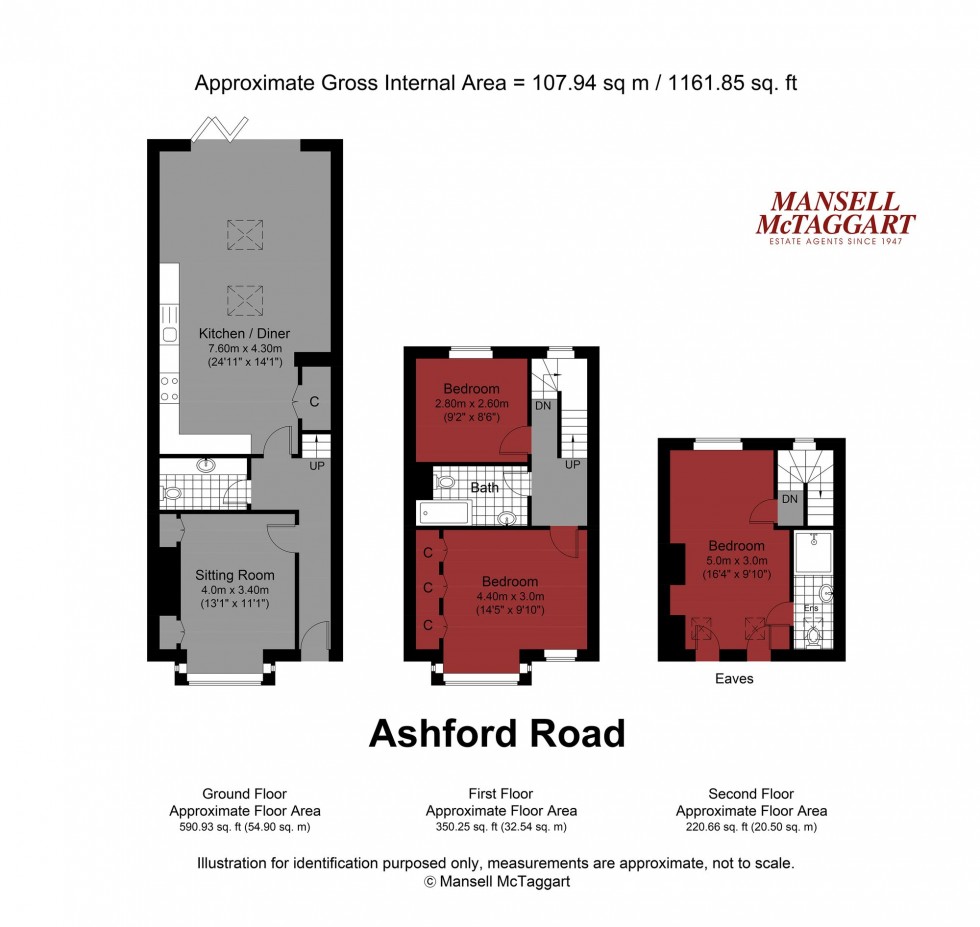 Floorplan for Ashford Road, Brighton, BN1