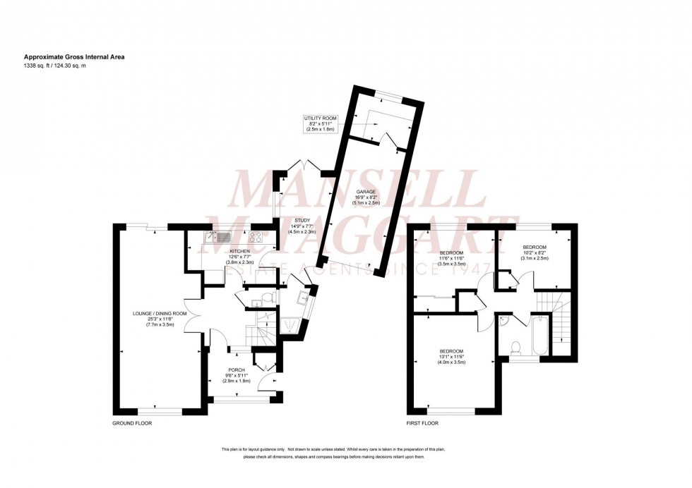 Floorplan for Inholmes Close, Burgess Hill, RH15