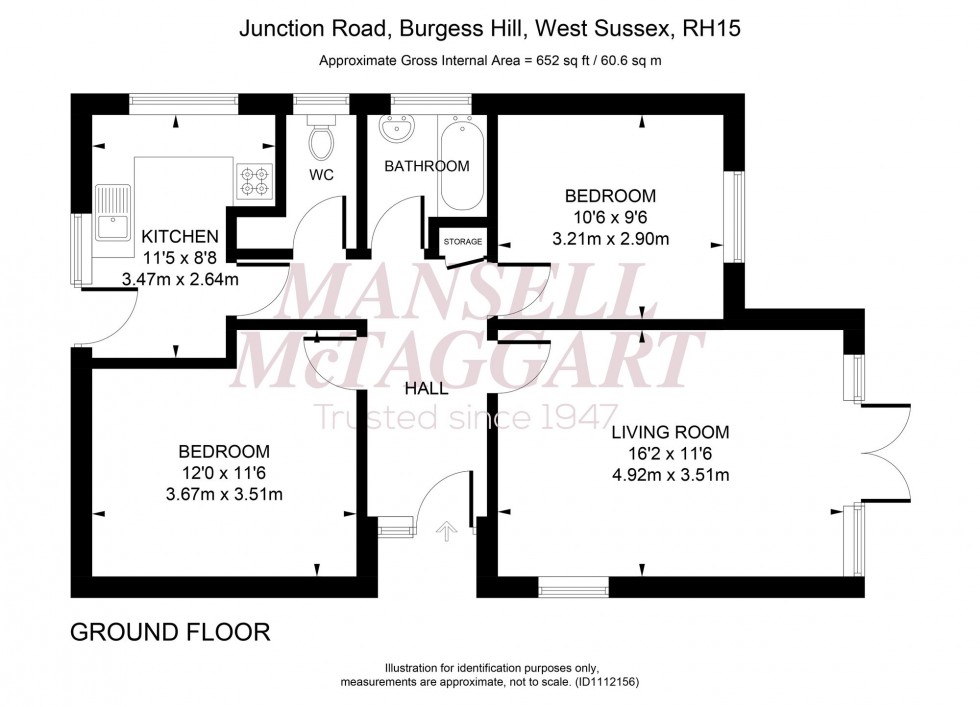 Floorplan for Junction Road, Burgess Hill, RH15