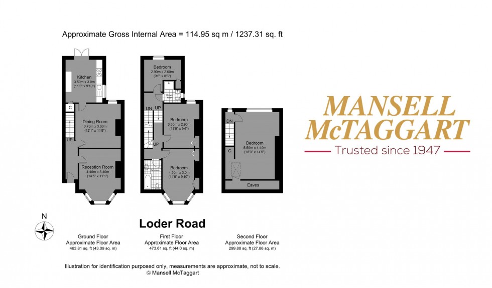 Floorplan for Loder Road, Brighton, BN1