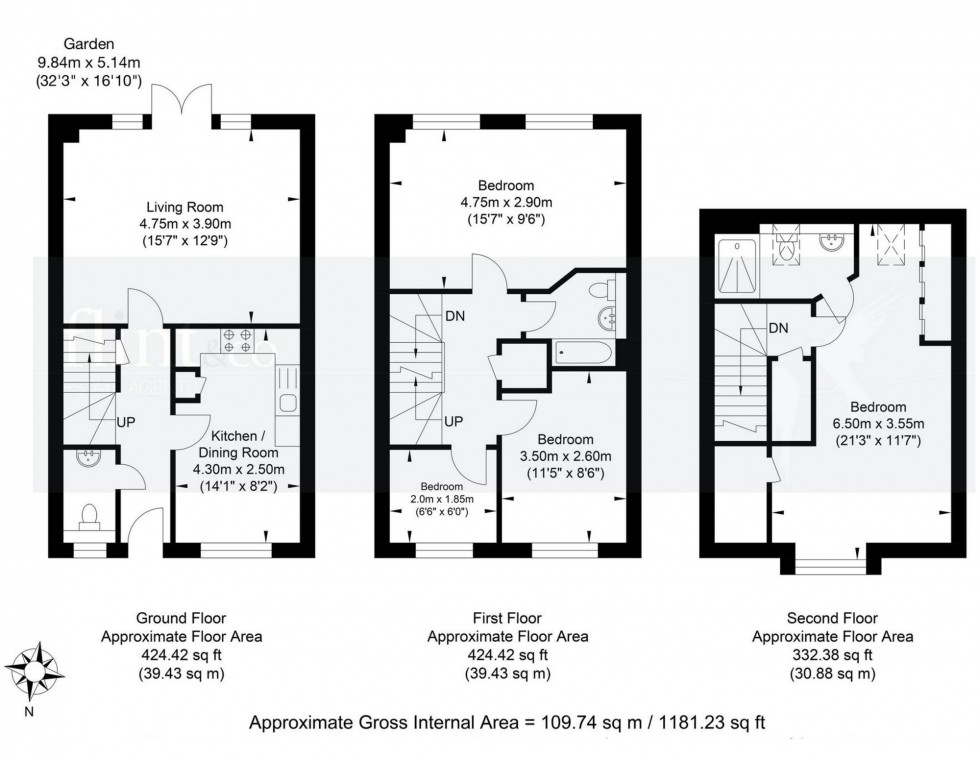 Floorplan for Funnell Drive, Haywards Heath, RH17
