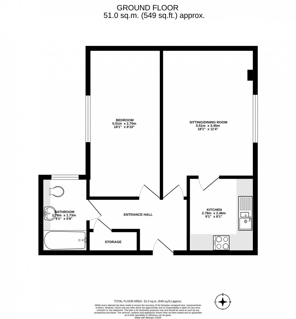 Floorplan for St. Johns Road, Ermenild Neale House St. Johns Road, RH19