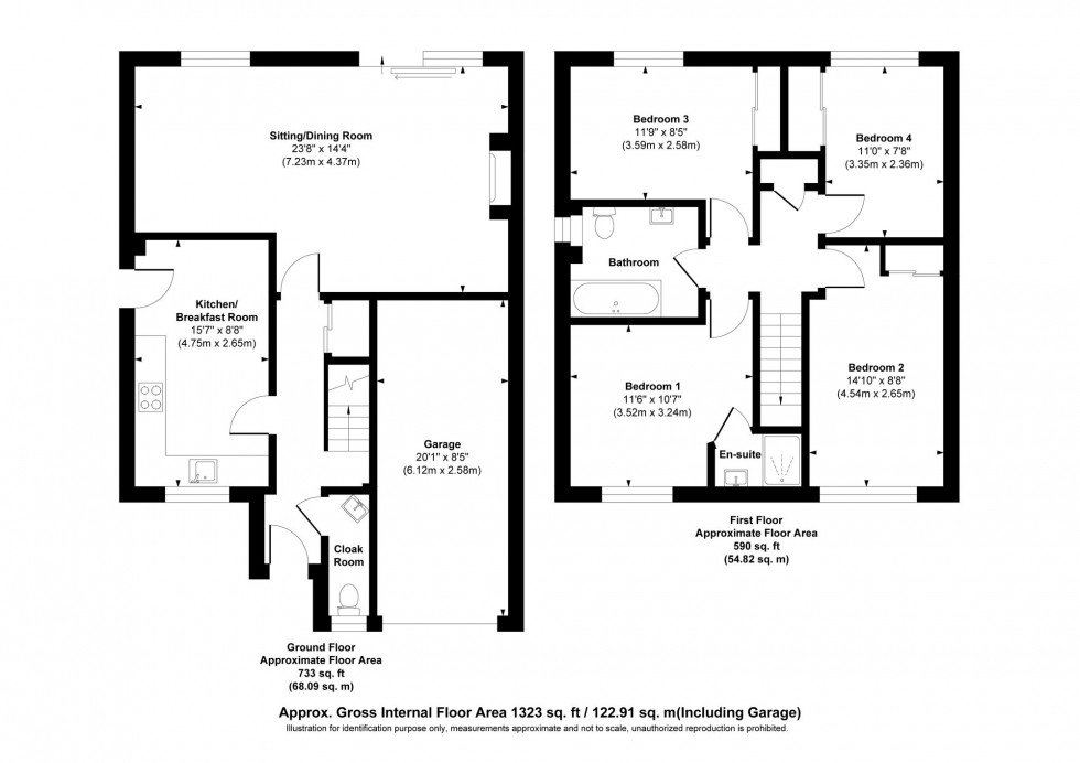 Floorplan for Sergison Close, Haywards Heath, RH16