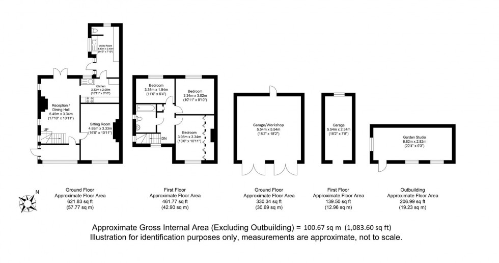 Floorplan for Swanborough, Lewes, BN7