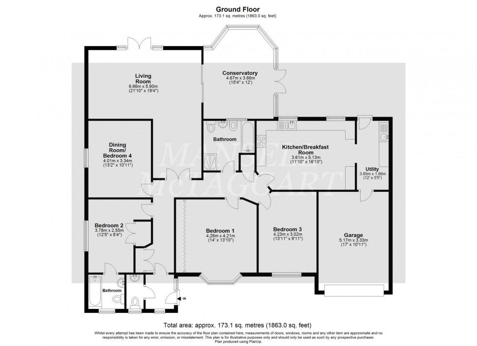 Floorplan for Furzefield Road, East Grinstead, RH19