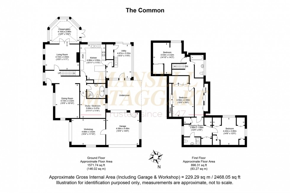 Floorplan for The Common, West Chiltington, RH20