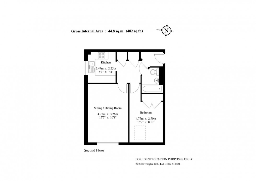 Floorplan for Bonehurst Road, Horley, RH6