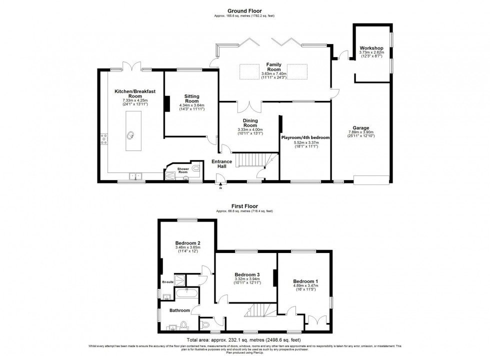 Floorplan for Headland Way, Lingfield, RH7