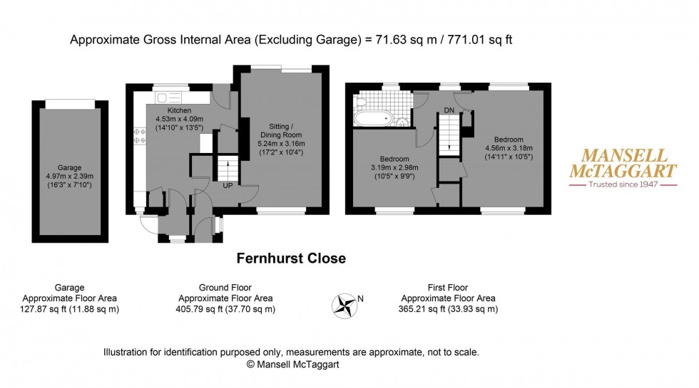 Floorplan for Fernhurst Close, Brighton, BN1